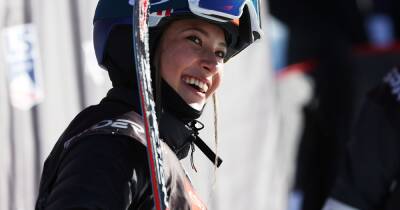 Ailing (Eileen) Gu in women's freeski slopestyle qualifying at Beijing 2022 - Latest