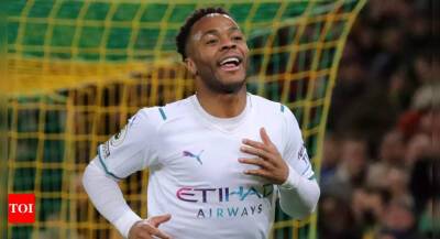 Raheem Sterling nets perfect hat-trick as Manchester City trounce Norwich City