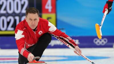 Bruce Mouat - Brad Gushue - John Shuster - Niklas Edin - Curling-Canada's Gushue tops US skip Shuster in battle between 'relics' - channelnewsasia.com - Britain - Russia - Sweden - Italy - Usa - Canada - Norway - China - Beijing