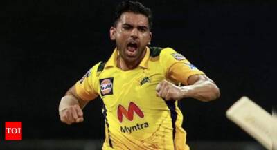 Deepak Chahar - IPL auction 2022: I only wanted to play for CSK, says Deepak Chahar - timesofindia.indiatimes.com - India -  Kolkata -  Chennai