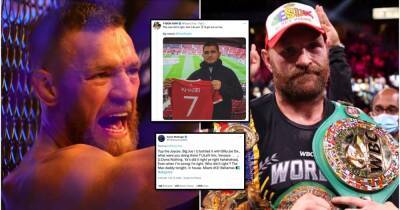 Tyson Fury - Conor Macgregor - Joe Joyce - Khabib Nurmagomedov - Robert Whittaker - Conor McGregor's bizarre response to Tyson Fury's tweet about Khabib Nurmagomedov - givemesport.com -  Miami - Israel - Bahamas