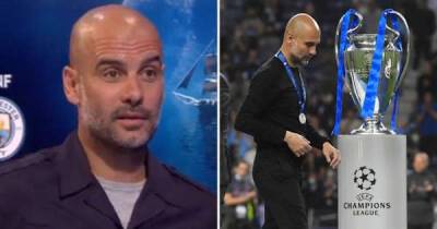 Pep Guardiola explaining why the PL is more important than the UCL is still fascinating viewing