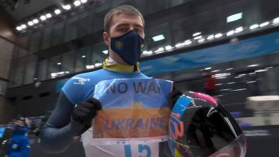 Mark Adams - IOC to take no action against sign-waving skeleton racer as Ukrainian officials call for peace - abc.net.au - Russia - Ukraine - Australia - Beijing