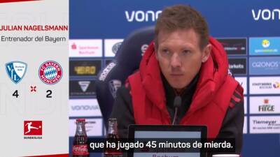 La dura rajada de Nagelsmann tras la humillación del Bayern y pone al Madrid de ejemplo