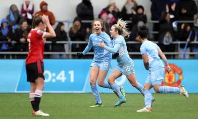 Caroline Weir’s sublime chip seals WSL derby win for Manchester City