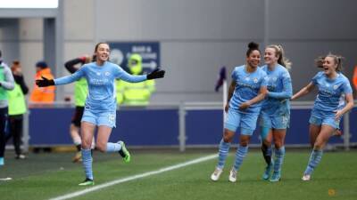 Soccer - Weir seals win for Man City Women in derby