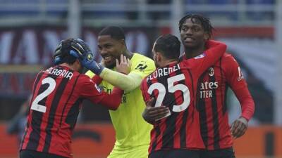 Early Leao goal sends Milan top of Serie A