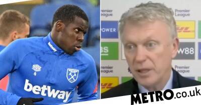 David Moyes explains why Kurt Zouma pulled out of West Ham’s starting XI to face Leicester