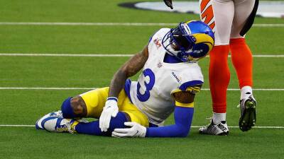 Super Bowl 2022: Rams' Odell Beckham Jr questionable to return with knee injury