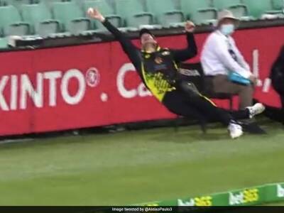 Watch: Steve Smith's Incredible Acrobatic Attempt At Preventing 6 During Australia's Win Over Sri Lanka In 2nd T20I