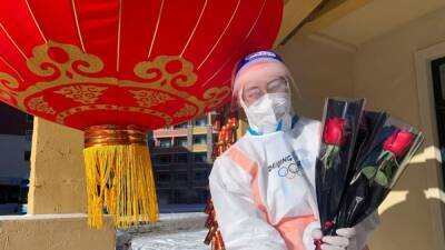 'Closed loop' Olympians celebrate unusual Valentine's Day at Beijing Games