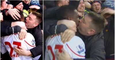 Liverpool fan kissed Divock Origi after he scored on Valentine's Day