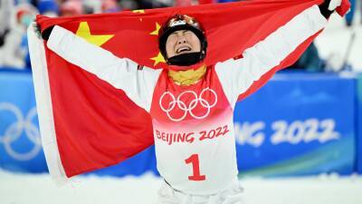 Winter Olympics 2022 - Xu Mengtao takes gold in the women’s freestyle aerials and dethrones Hanna Huskova in Beijing