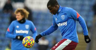 Kurt Zouma drops out of West Ham line-up at Leicester after feeling unwell