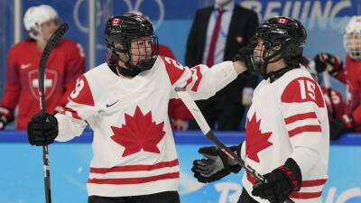 Canada women's ice hockey routs Swiss 10-3, advances to Olympic gold-medal game