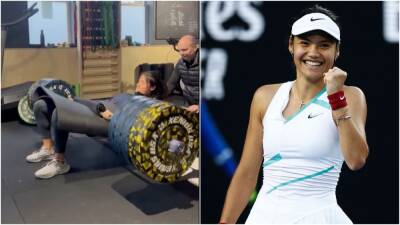 Emma Raducanu - Emma Raducanu: Brit shows off ‘ridiculous’ strength in weight training video - givemesport.com - Usa - Australia - Melbourne