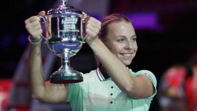 Maria Sakkari - Justine Henin - Kontaveit in elite company with title win - 7news.com.au -  Moscow - Estonia - Greece -  Saint Petersburg
