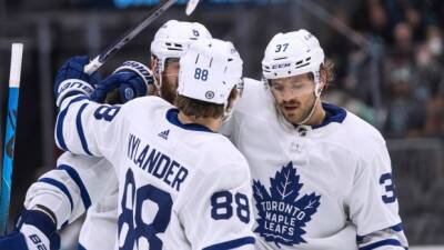 Jack Campbell - Connor Macdavid - Mitch Marner - Marner reaches 400 career points, Leafs top Kraken - tsn.ca -  Seattle