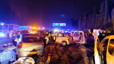 Colisión múltiple en Barcelona con 50 coches implicados