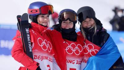 Eileen Gu - Mathilde Gremaud - Switzerland's Gremaud wins slopestyle gold, 'relieved' Gu settles for silver - channelnewsasia.com - Switzerland - Usa - China - Beijing - Estonia - San Francisco