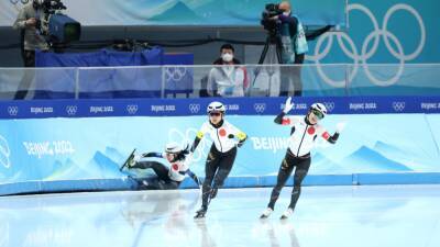 Record breaking runs and dramatic falls as Canada and Norway take speed skating team pursuit gold at the Winter Olympics