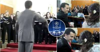 Gary Neville - When a bride hired a choir to surprise her groom with the UCL anthem on their wedding day - msn.com