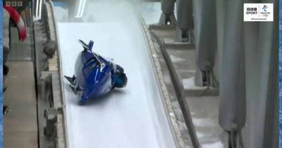 Brad Hall - Winter Olympics: Team GB bobsleigh team suffer terrifying 83mph crash - msn.com
