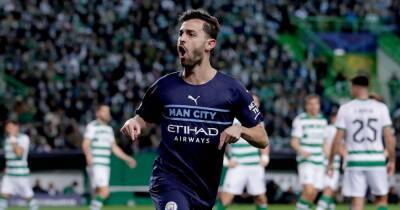 Kevin De-Bruyne - Bernardo Silva - Pep Guardiola - Phil Foden - 'Pure filth' - Man City fans in awe of Bernardo Silva goal against Sporting Lisbon - manchestereveningnews.co.uk - Manchester - Portugal -  Lisbon -  Man