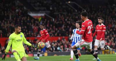 Manchester United vs Brighton LIVE: Premier League latest score and updates as Jadon Sancho misses chance
