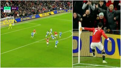 Cristiano Ronaldo - Robert Sanchez - Cristiano Ronaldo: Man Utd star ends goal drought in style vs Brighton - givemesport.com - Manchester -  Sanchez