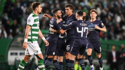 Kevin De-Bruyne - Bernardo Silva - Phil Foden - Sporting scuppered as Man City run riot in Lisbon - rte.ie - Manchester - Portugal -  Lisbon -  Man
