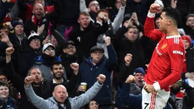 Cristiano Ronaldo - Ralf Rangnick - Jakub Moder - Danny Welbeck - Bruno Fernandes - Anthony Elanga - Scott Mactominay - Clare Fallon - Ronaldo breaks goal drought as United defeat Brighton - channelnewsasia.com - Manchester -  Brighton