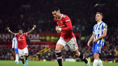 Cristiano Ronaldo ends goal drought as Manchester United beat Brighton in Premier League