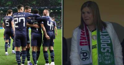 Cristiano Ronaldo's mum watches Sporting get thrashed by Man City