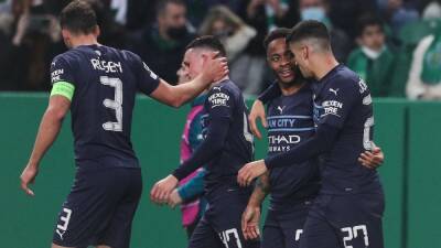 Bernardo Silva - Phil Foden - Manchester City On Brink Of Champions League Quarters After Sporting Lisbon Rout - sports.ndtv.com - Manchester - Portugal -  Lisbon -  With