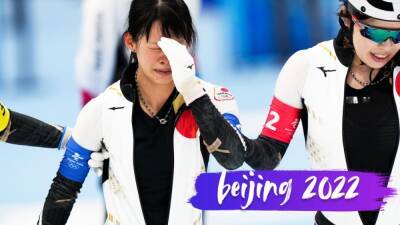 Winter Olympic - Nana Takagi in tears after last-second crash hands gold medal to Canada in women’s team pursuit - 7news.com.au - Netherlands - Usa - Canada - Norway - Beijing - Japan