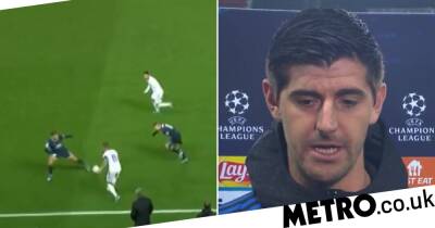 ‘Very stupid pass’ – Real Madrid star Thibaut Courtois takes swipe at Toni Kroos after Kylian Mbappe’s late PSG winner