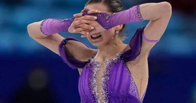 Kamila Valieva holds back tears after first skate since trimetazidine doping controversy at Winter Olympics