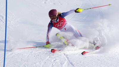 Mikaela Shiffrin fastest in training ahead of Olympic combined race