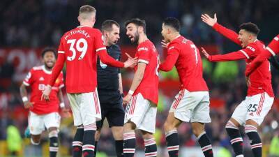 Cristiano Ronaldo - Bruno Fernandes - Anthony Elanga - Lewis Dunk - Peter Bankes - Jarred Gillett - Man United with with FA charge for surrounding referee - rte.ie - Manchester
