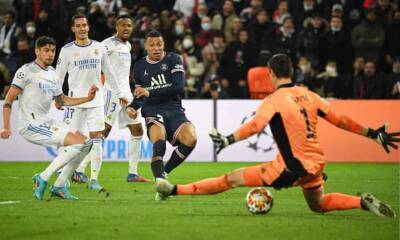 Mbappé, Messi and a torch cheekily back-flicked down the wing