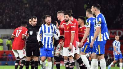 Man Utd charged for player behaviour in Brighton game