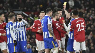 Cristiano Ronaldo - Bruno Fernandes - Anthony Elanga - Lewis Dunk - Peter Bankes - Jarred Gillett - Man Utd charged for haranguing referee - 7news.com.au - Manchester - Australia