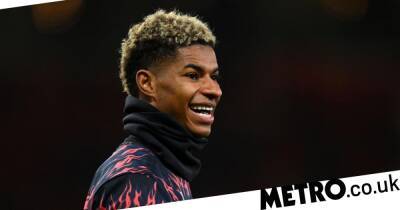 Marcus Rashford mocks media reports of a divide in Manchester United dressing room