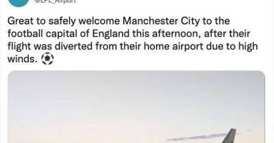 Liverpool Airport takes cheeky dig at Manchester City after Storm Dudley chaos