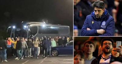 Angry Reading fans surround team bus after 0-0 draw at Peterborough