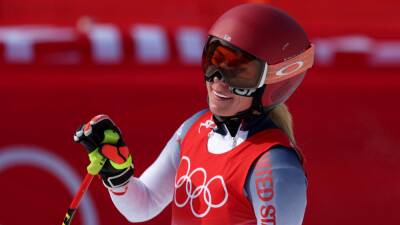 Mikaela Shiffrin and Ester Ledecka in combined contention as Christine Scheyer leads after downhill at Beijing 2022