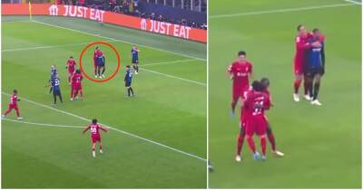 Inter 0-2 Liverpool: Van Dijk hugged Inter Milan player after Mo Salah scored