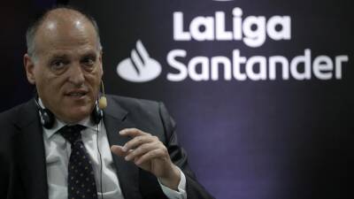 Javier Tebas - Luis Rubiales - 'It will be a reality' - La Liga president Javier Tebas reveals plans to host game in Miami 'at some point' - eurosport.com - Spain - Usa - county Miami - Saudi Arabia -  Riyadh