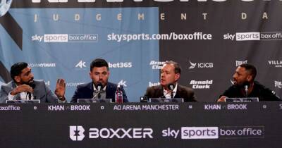 Amir Khan and Kell Brook warned over 'homophobic and racist language' at fight press conference